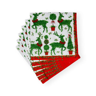 Caspari Animal Topiaries Paper Luncheon Napkins - 20 Per Package 17200L