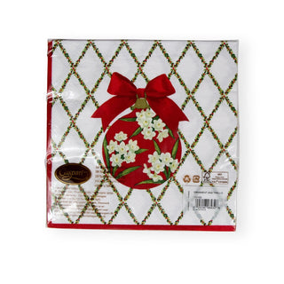 Caspari Ornament and Trellis Paper Dinner Napkins - 20 Per Package 17210D