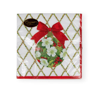 Caspari Ornament and Trellis Paper Luncheon Napkins - 20 Per Package 17210L