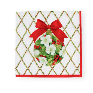 Caspari Ornament and Trellis Paper Luncheon Napkins - 20 Per Package 17210L