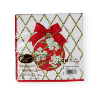 Caspari Ornament and Trellis Paper Luncheon Napkins - 20 Per Package 17210L