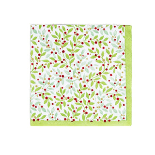 Caspari Twining Greenery Napkin Cocktail 17220C