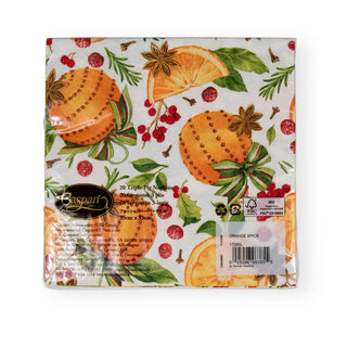 Caspari Orange Spice Paper Luncheon Napkins - 20 Per Package 17250L