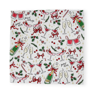 Caspari Let's Be Merry Napkin Cocktail 17270C