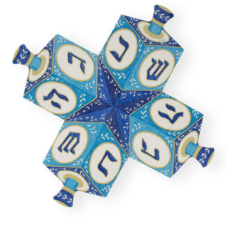 Caspari Dreidel--Die-Cut Napkin Airlaid Luncheon D-Cut 15 In 17280LGDC