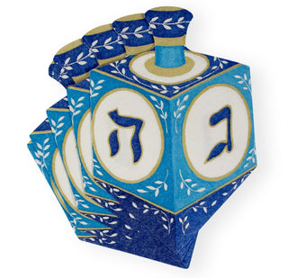 Caspari Dreidel--Die-Cut Napkin Airlaid Luncheon D-Cut 15 In 17280LGDC