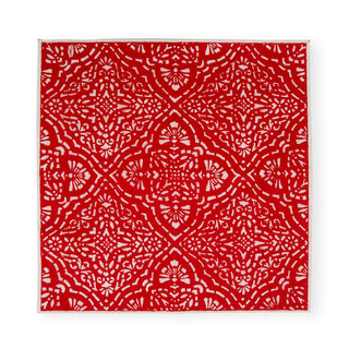 Caspari Annika Paper Cocktail Napkins in Red - 20 Per Package 17300C