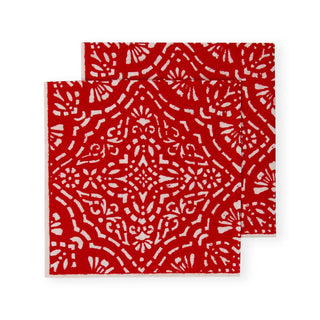 Caspari Annika Red Napkin Cocktail 17300C