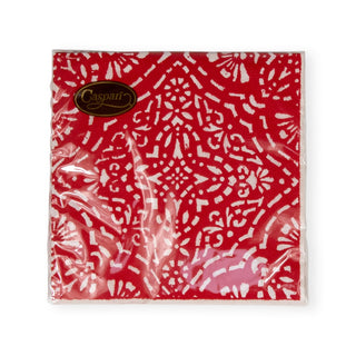 Caspari Annika Red Napkin Cocktail 17300C