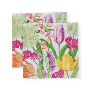 Caspari Spring Flower Show Napkin Cocktail 17350C