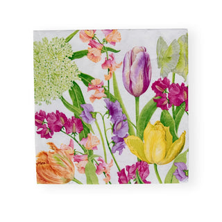 Caspari Spring Flower Show Dinner Napkins - 20 Per Package 17350D