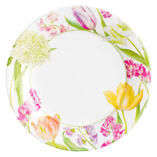 Caspari Spring Flower Show Dinner Plates - 8 Per Package, 2 Packages 17350DPX2