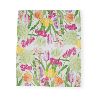 Caspari Spring Flower Show Guest Towel 17350G