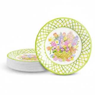 Caspari Peek-A-Boo Bunny Salad/Dessert Plates 17360SP
