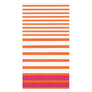 Breton Stripe-Coral/Fuchsia Guest Towel