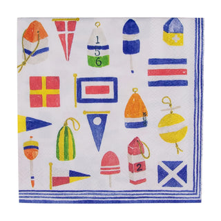 Caspari Nantucket Napkin Cocktail 17400C