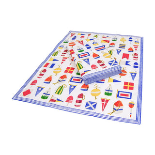 Caspari Nantucket Guest Towel 17400G