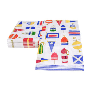 Caspari Nantucket Guest Towel 17400G