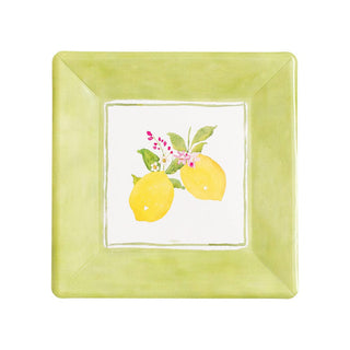 Caspari Limoncello  Sq Salad/Dessert Plates Square 17410SP