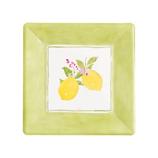 Caspari Limoncello Square Salad & Dessert Plates - 8 Per Package 17410SP