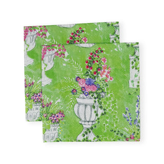 Caspari Jardin De Luxembourg Paper Cocktail Napkins - 20 per Package 17420C