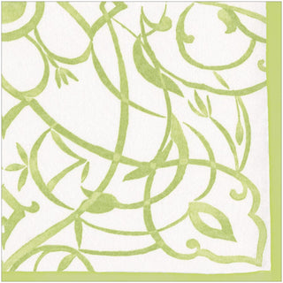 Caspari Algarve Moss-Paper Linen Napkin Airlaid Dinner-12 In 17462DG