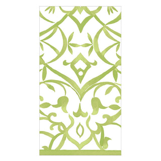 Caspari Algarve Moss-Paper Linen Guest Towels Airlaid - 12 In 17462GG