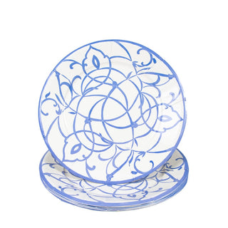 Caspari Algarve Ceramic Blue Dinner Plates 17463DP