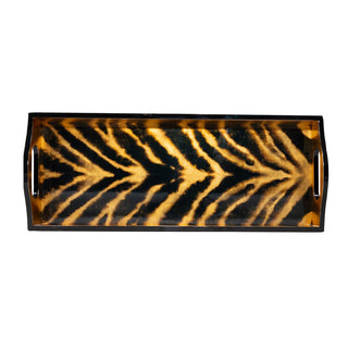 Caspari Go Wild Lacquer Bar Tray-20X8 17520LQBAR