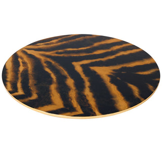 Caspari Go Wild Ttop Placemat Lacquer-Round 15 Inch 17520LQPMRND