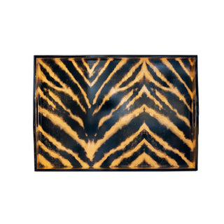 Caspari Go Wild Lacquer Large Rectangle Tray-21X15 17520LQREC