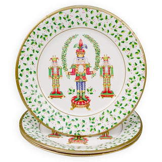 Caspari Nutcracker Christmas Dinner Plates 17590DP