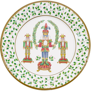 Caspari Nutcracker Christmas Dinner Plates 17590DP