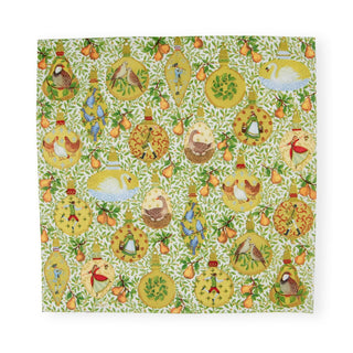 Caspari In A Pear Tree Napkin Cocktail 17600C