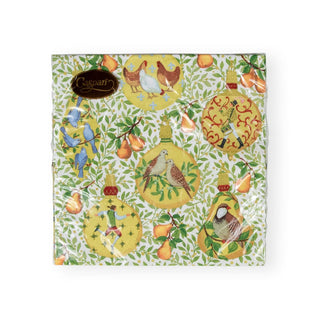 Caspari In A Pear Tree Luncheon Napkins - 20 Per Package 17600L