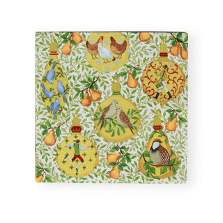 Caspari In A Pear Tree Napkin Luncheon 17600L