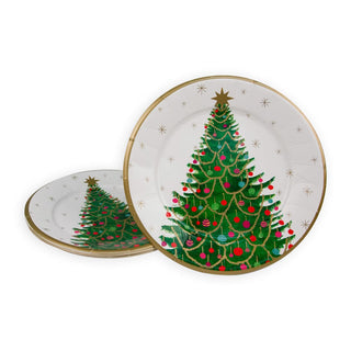 Caspari Merry And Bright Dinner Plates 17610DP