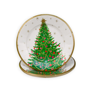 Caspari Merry And Bright Salad/Dessert Plates 17610SP