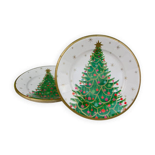 Caspari Merry And Bright Salad/Dessert Plates 17610SP