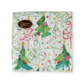 Caspari Pop Christmas Cocktail Napkins - 20 Per Package 17620C