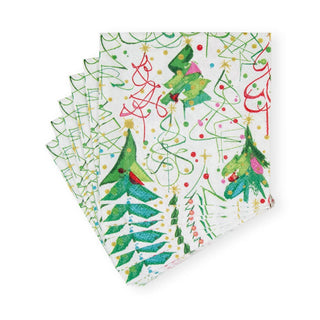 Caspari Pop Christmas Cocktail Napkins - 20 Per Package 17620C