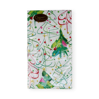 Caspari Pop Christmas Guest Towel Napkins - 15 Per Package 17620G