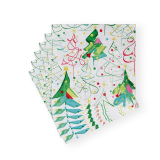 Caspari Pop Christmas Luncheon Napkins - 20 Per Package 17620L