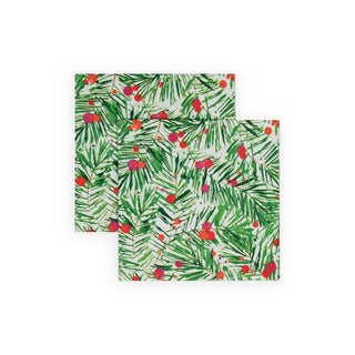 Caspari Modern Pine Cocktail Napkins - 20 Per Package 17630C
