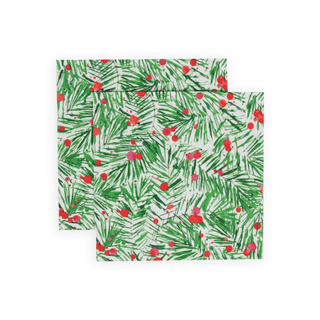 Caspari Modern Pine Luncheon Napkins - 20 Per Package, 2 Packages 17630LX2