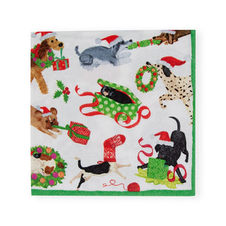 Caspari Christmas Mischief Napkin Cocktail 17640C