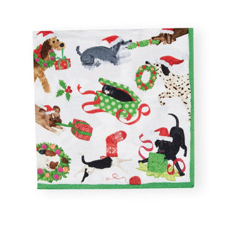 Caspari Christmas Mischief Luncheon Napkins - 20 Per Package 17640L