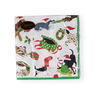 Caspari Christmas Mischief Luncheon Napkins - 20 Per Package 17640L