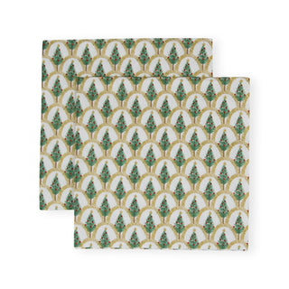 Caspari Deco Christmas Gold Napkin Cocktail 17660C