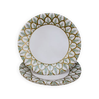 Caspari Deco Christmas Gold Dinner Plates 17660DP